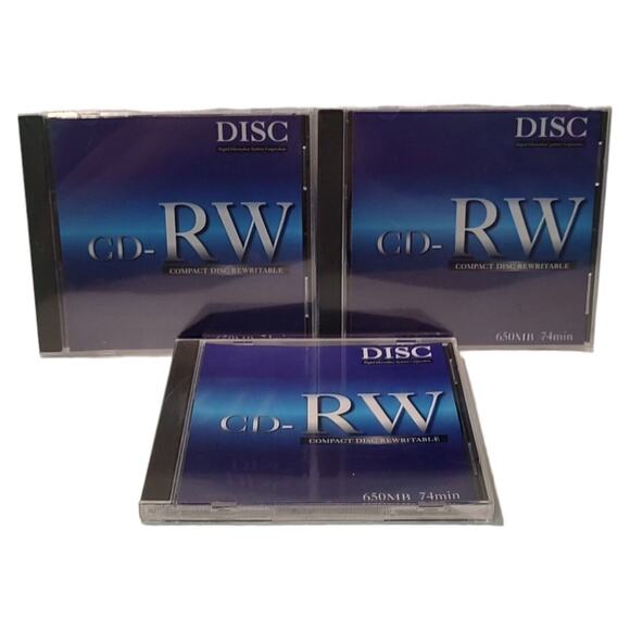 CD RW Disc 650MB 74 Min Bundle Of 3 - Picture 10 of 16
